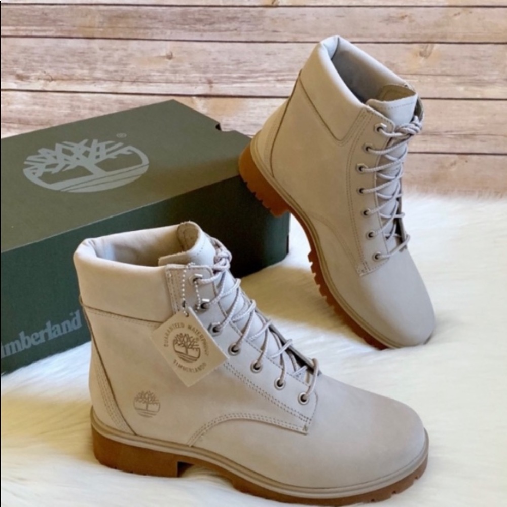 Timberland Light Taupe Jayne 6” Waterproof Boots